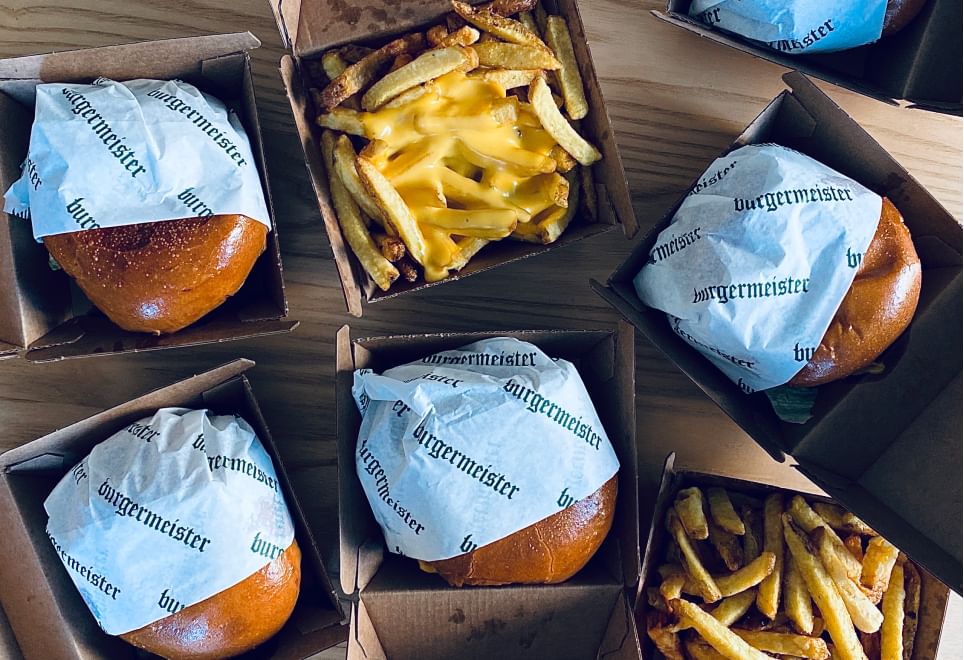 We usually have Burgermeister burgers on Fridays