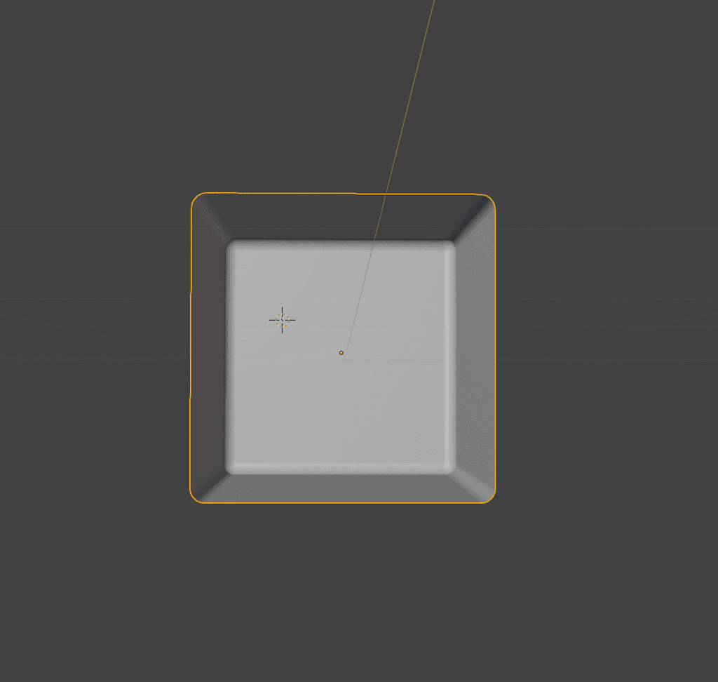 Plain 3D cube, grey