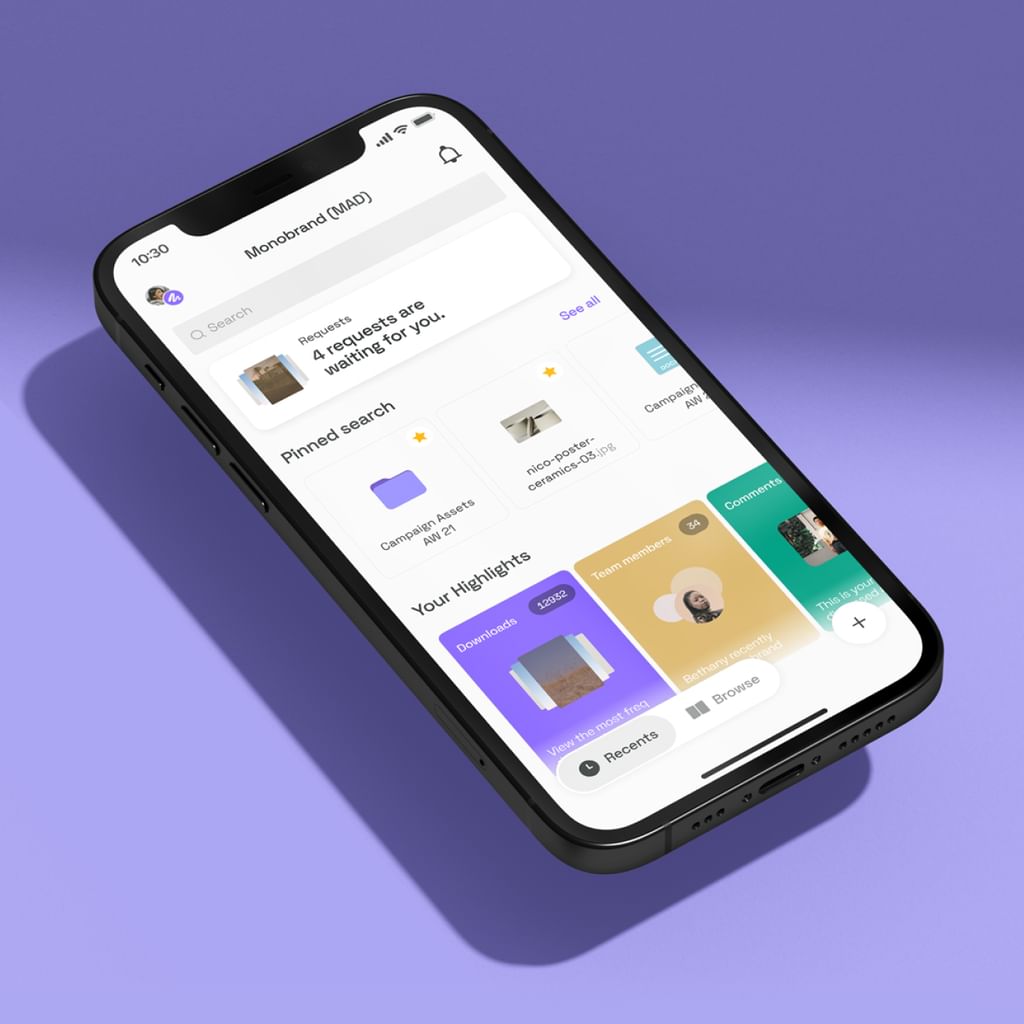 Frontify mobile app